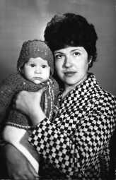 Lyuda with baby Artyom